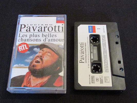 LUCIANO PAVAROTTI   LES PLUS BELLES CHANSONS D'AMOUR   1991   CASSETTE TAPE K7