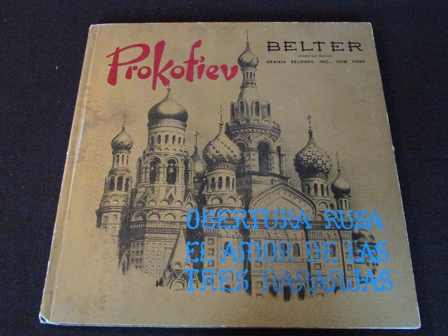 PROKOFIEV BELTER 25.008 / URANIA RECORDS SPAIN LP 33T 10"