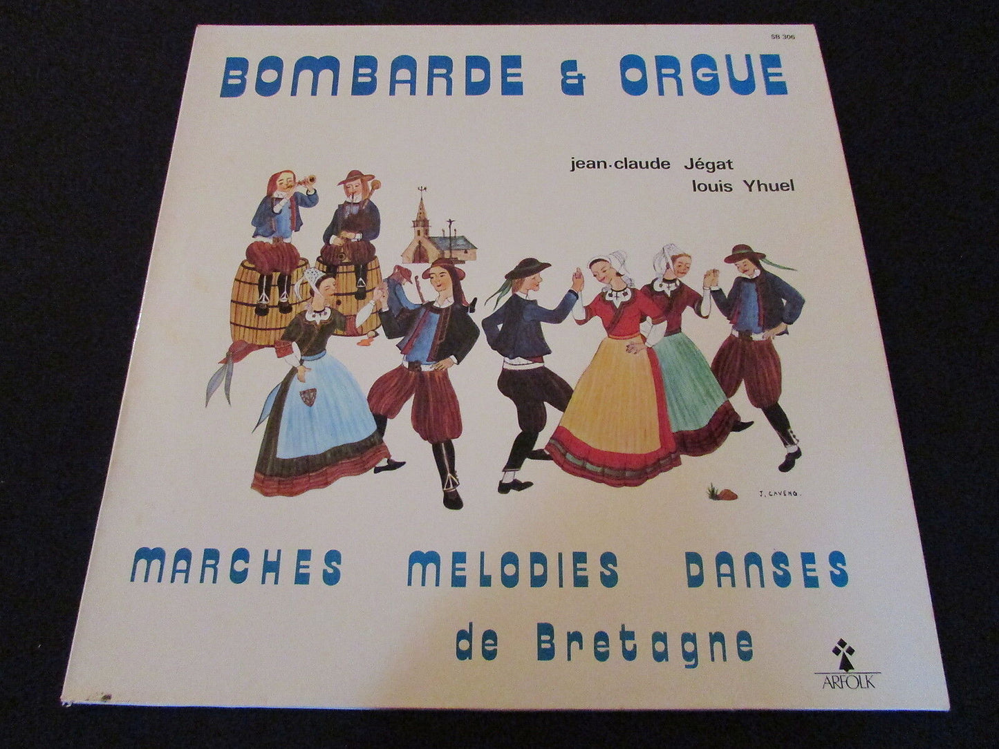 JEGAT & IHUEL BOMBARDE ET ORGUE LOT 3 x LP 33T 12"