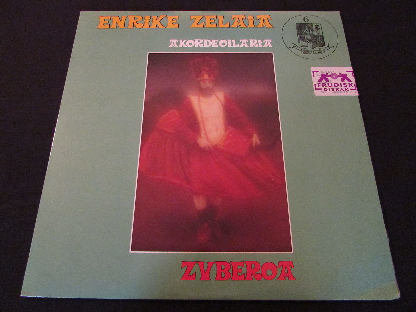 ENRIKE ZELAIA AKORDEOILARIA ZUBEROA LP 33T 12"