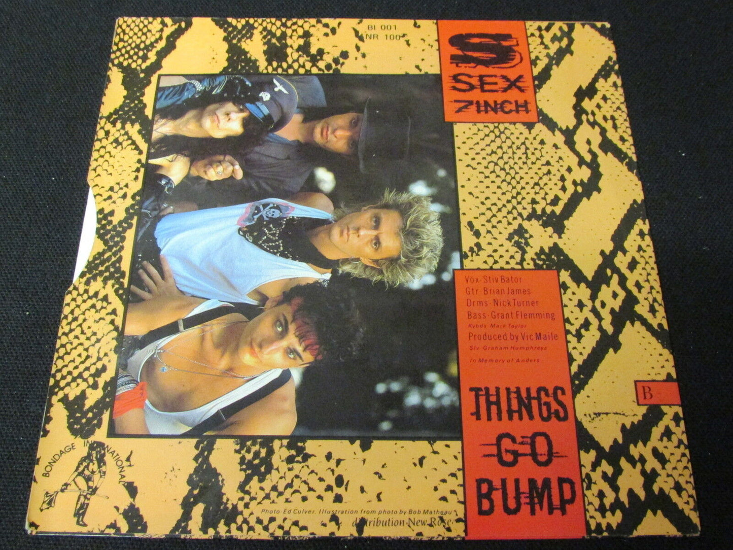 THE LORDS OF THE NEW CHURCH SP 45T 7" REAL BAD TIME / THINGS GO BUMP NR 100