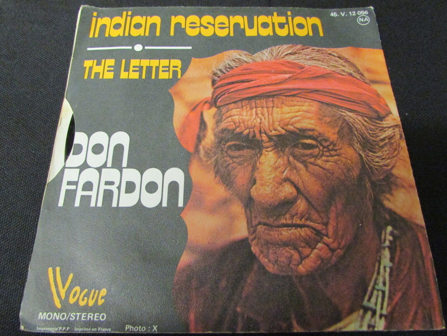 DON FARDON SP 45T 7" INDIAN RESERVATION / THE LETTER 1975