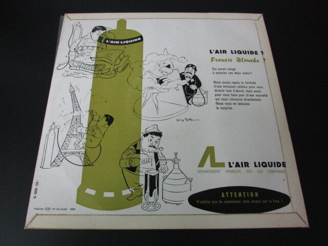 FRANCIS BLANCHE   LP 33T 10"   BONJOUR L'AIR LIQUIDE