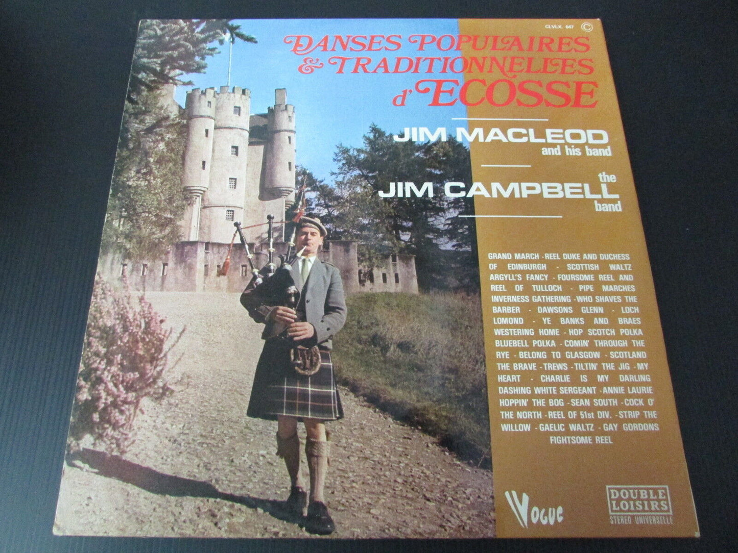 DANSES POPULAIRES TRADITIONNELLES D'ECOSSE VOGUE 2 x LP 33T 12"