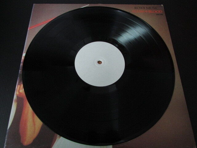 ROXY MUSIC FLESH + BLOOD LP 33T 12" BLACK / WHITE LABEL ! 1980