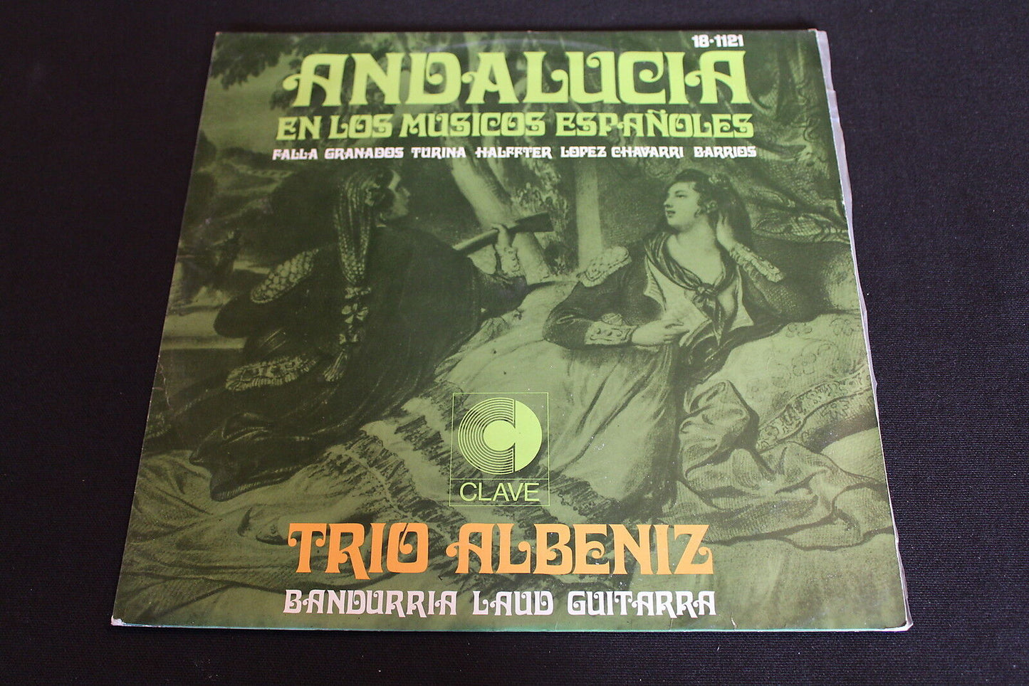 TRIO ALBENIZ bandurria Laud Guitarra ANDALUCIA LP 33T 12" CLAVE 181121 SPAIN