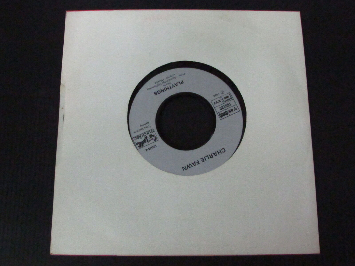 CHARLIE FAWN SP 45T 7" HOTHEAD HANDSHAKE TREMBLE 1979