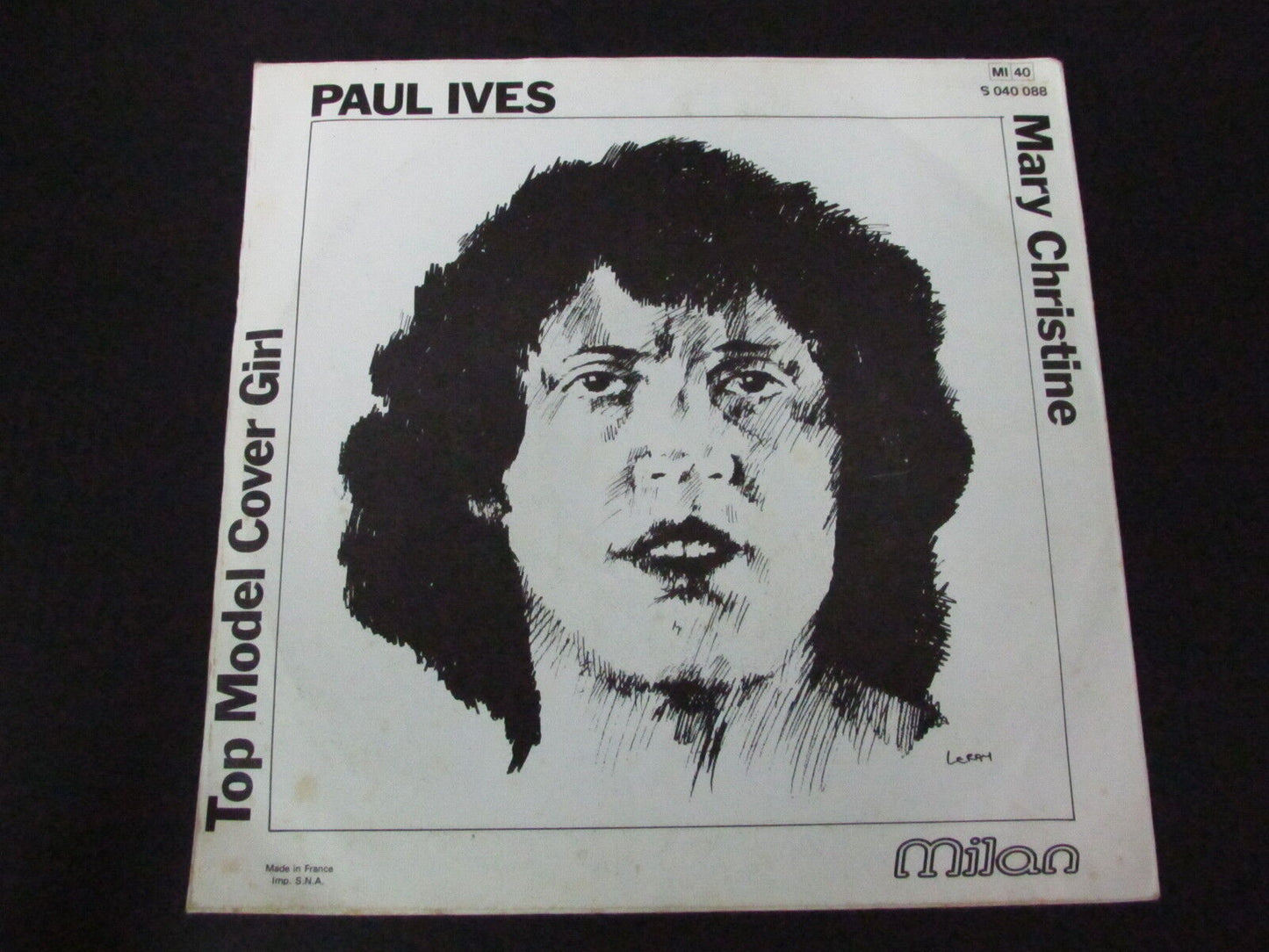 PAUL IVES SP 45T 7" MARY CHRISTIES MILAN S 040088