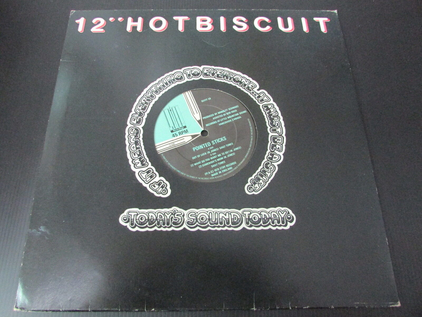 POINTED STICKS MAXI 45T 12" OUT OF LUCK +2 UK 1979