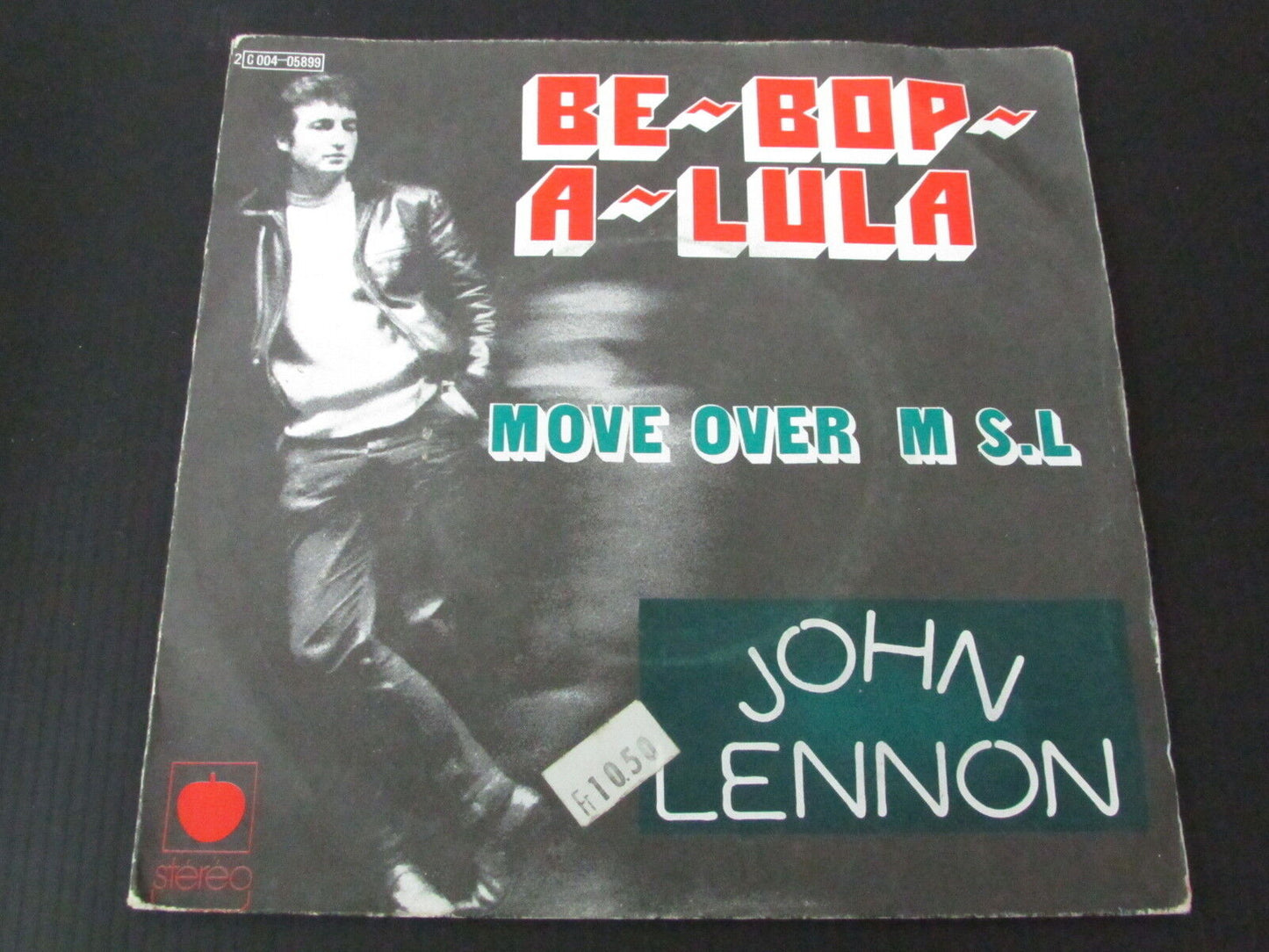 JOHN LENNON SP 45T 7" BE BOP A LULA 1975 FRANCE
