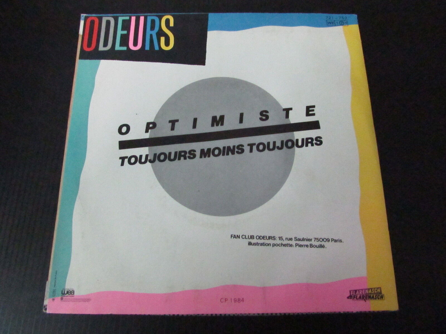 ODEURS SP 45T 7" OPTIMISTE 1984