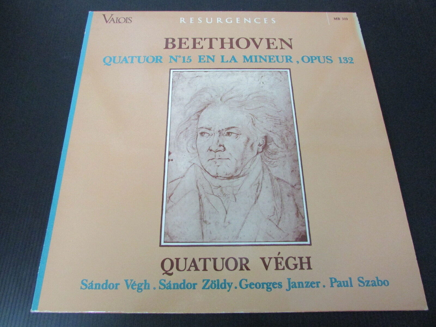 QUATUOR VEGH BEETHOVEN VALOIS MB 310 LP 33T 12"