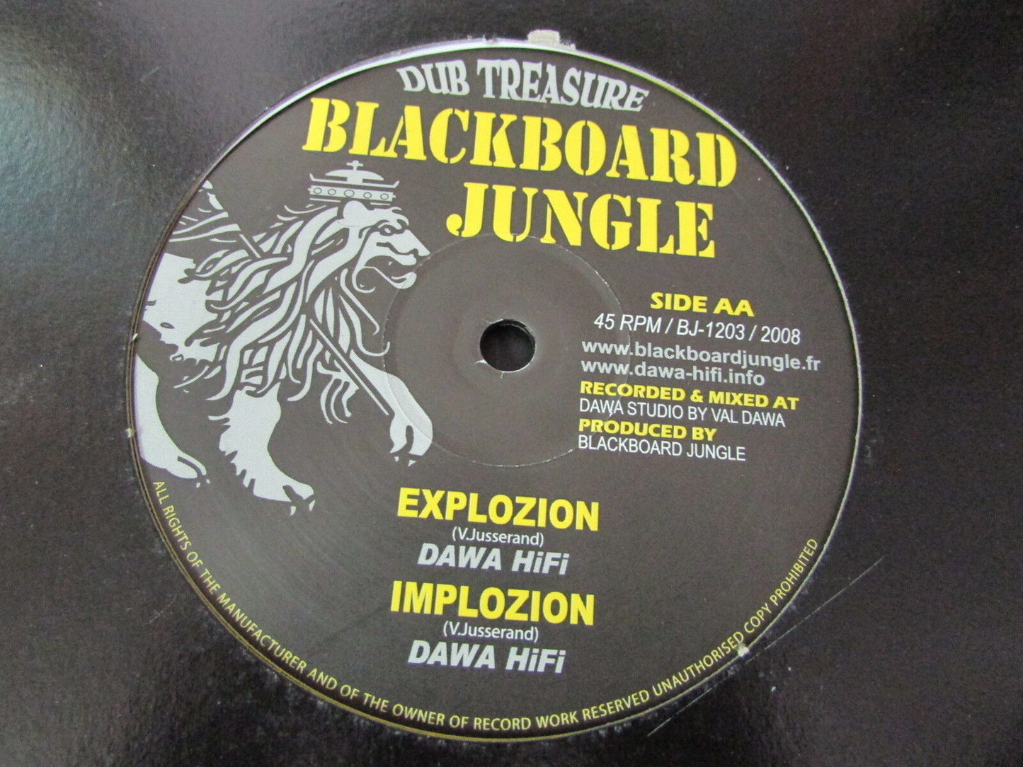 BLACKBOARD JUNGLE DAWA HIFI DUB TREASURE MAXI 45T 12"