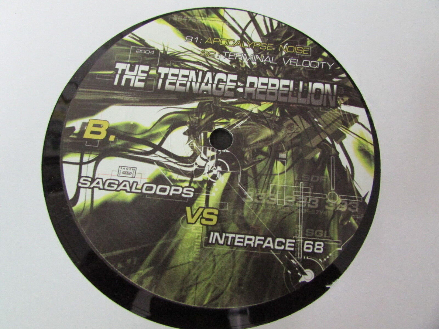 INTERFACE 68 VS SAGALOOPS THE TEENAGE REBELLION MAXI 45T 12"