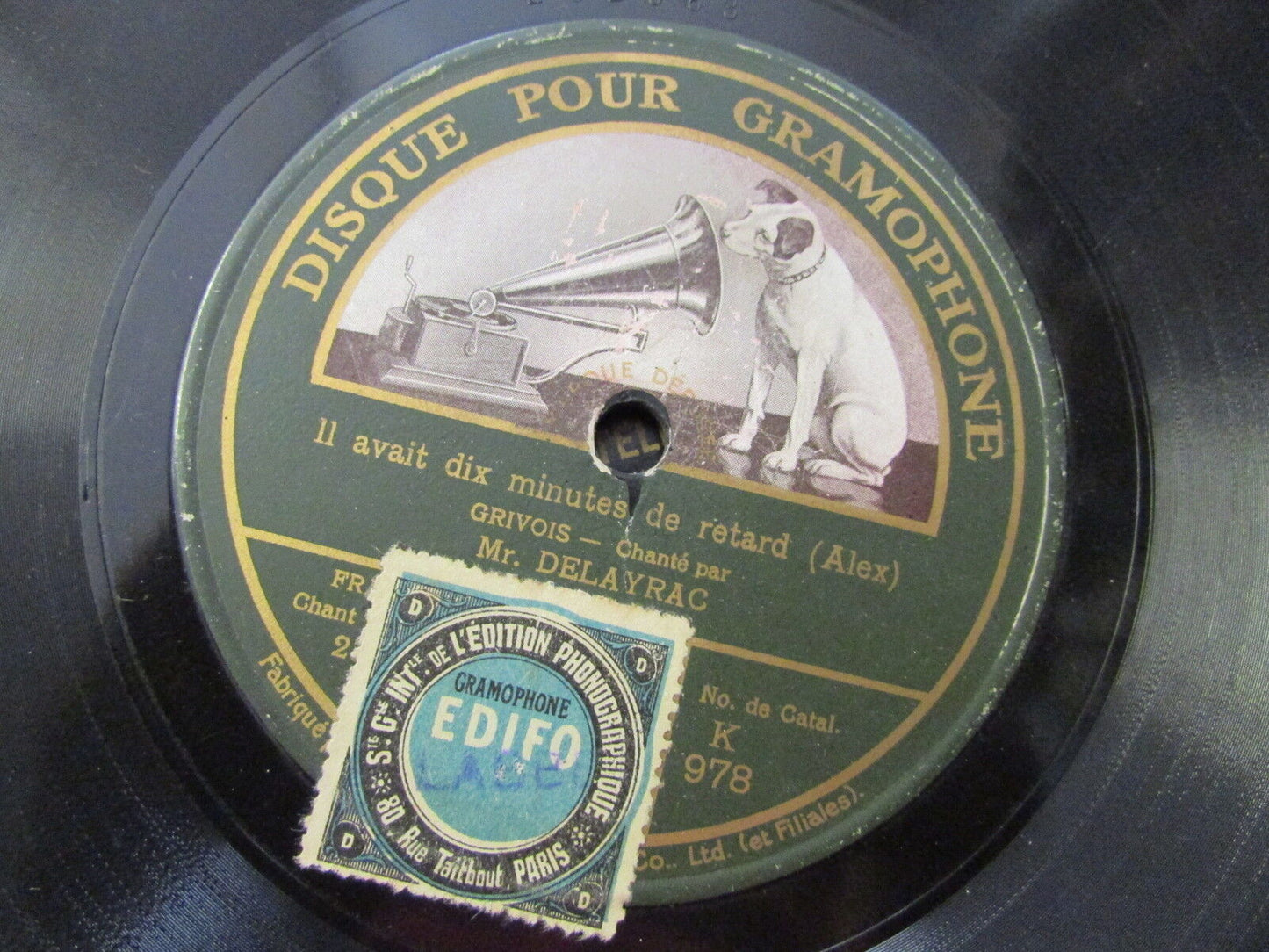 Mr DELAYRAC GRIVOIS GRAMOPHONE 78T