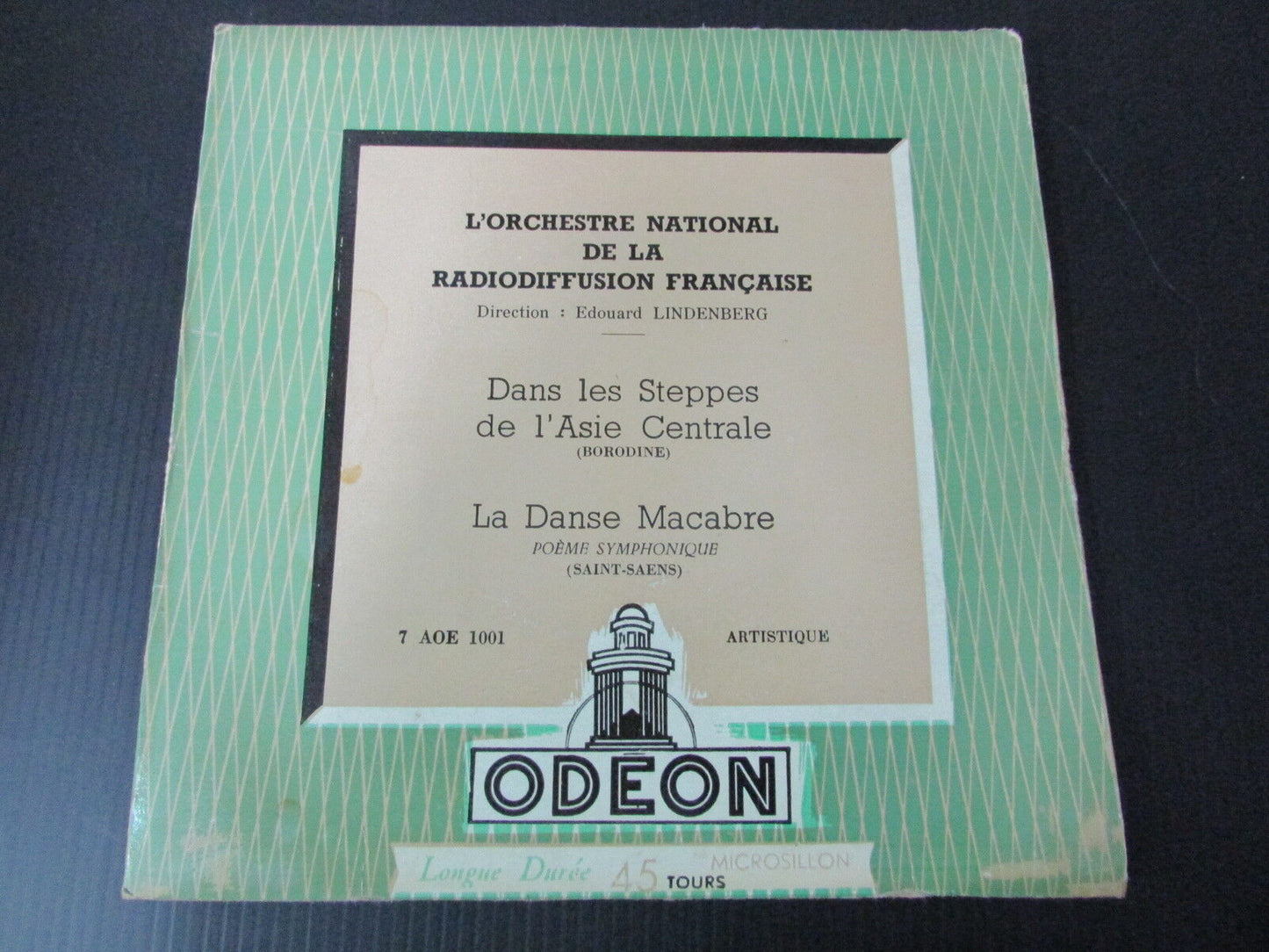 EDOUARD LINDENBERG SP 45T 7" ODEON 7 AOE 1001 FRANCE