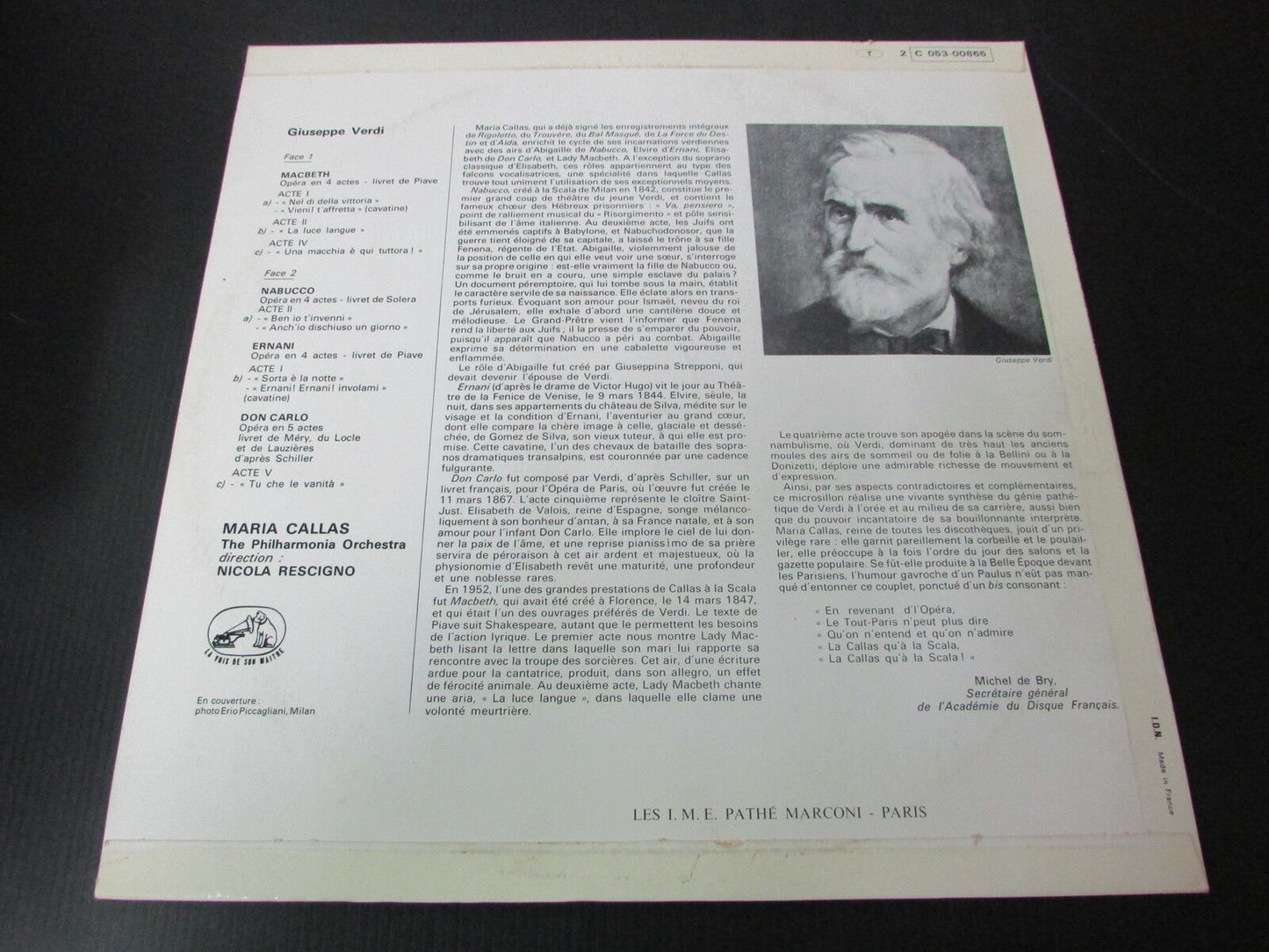 MARIA CALLAS BOX 4 LP + LOT 3 LP