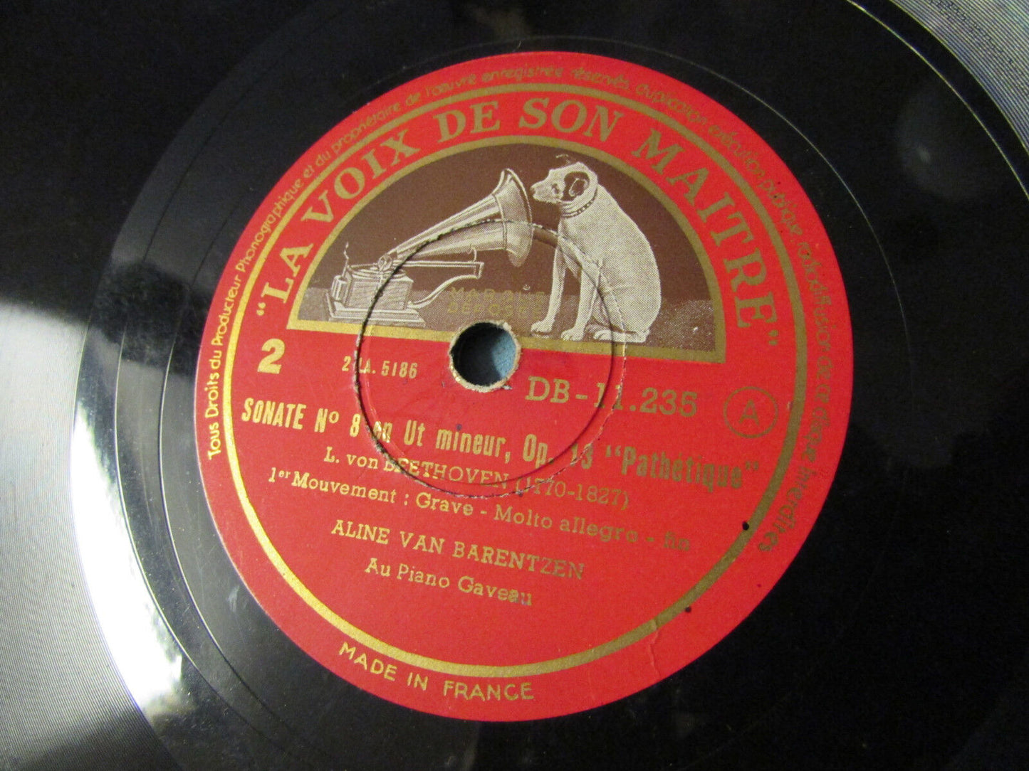 ALINE VAN BARENTZEN LOT 2 x 78T LA VOIX DE SON MAITRE