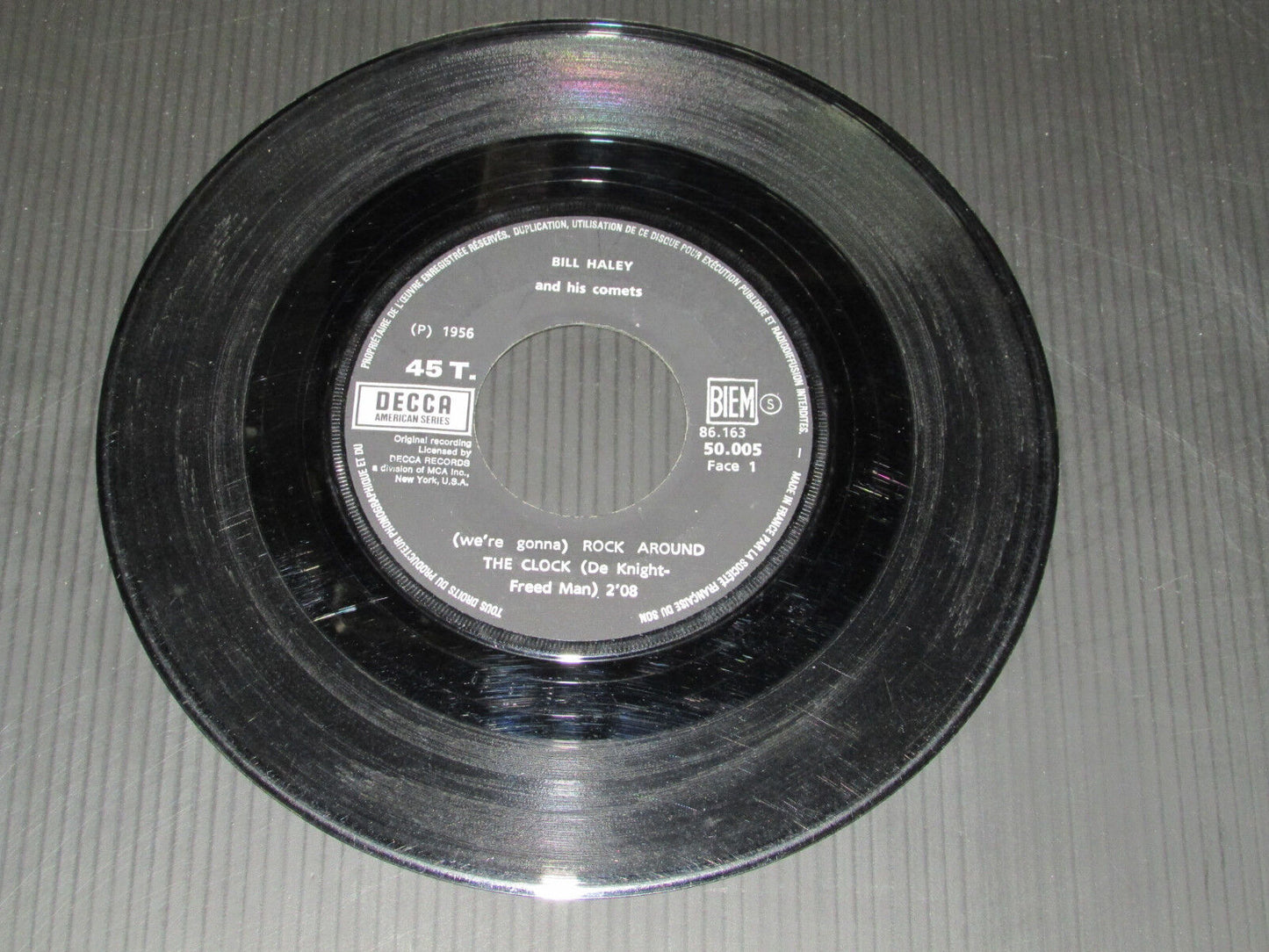 BILL HALEY AND HIS COMETS ROCK AROUND THE CLOCK FRANCE DECCA 50005 BIEM 1956 ?