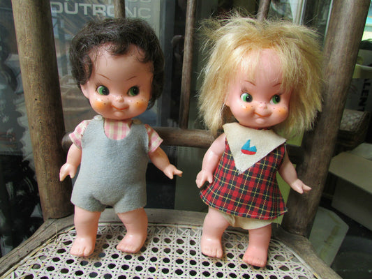 LOT 2 x VINTAGE JAPAN DOLL 70's