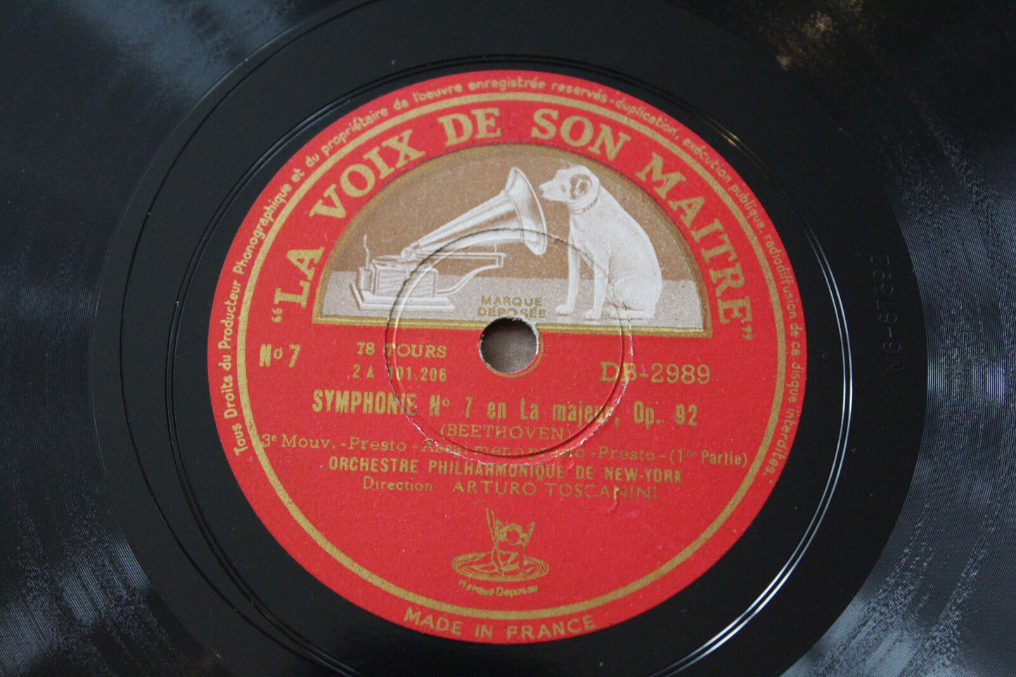 ARTURO TOSCANINI LOT 5 x 78T CLASSICAL