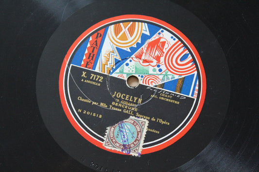 RARE   YVONNE GALL soprano   LOT 2 x 78T   CLASSICAL PATHE COLUMBIA