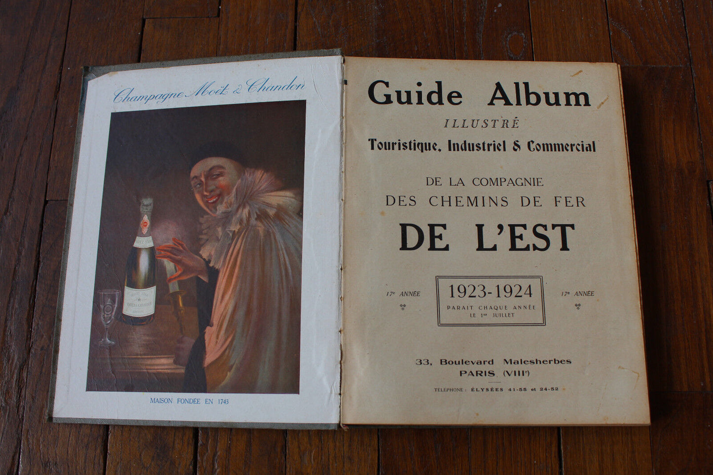 Guide Album Illustré Chemins de Fer de l'Est 17e Année 1923-1924