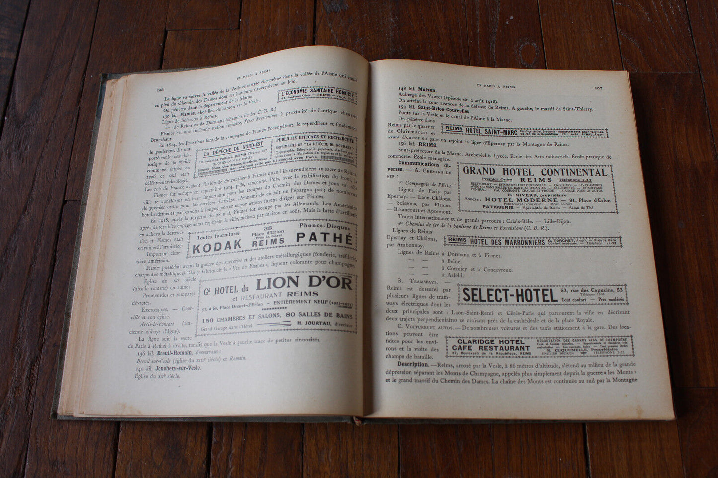 Guide Album Illustré Chemins de Fer de l'Est 17e Année 1923-1924