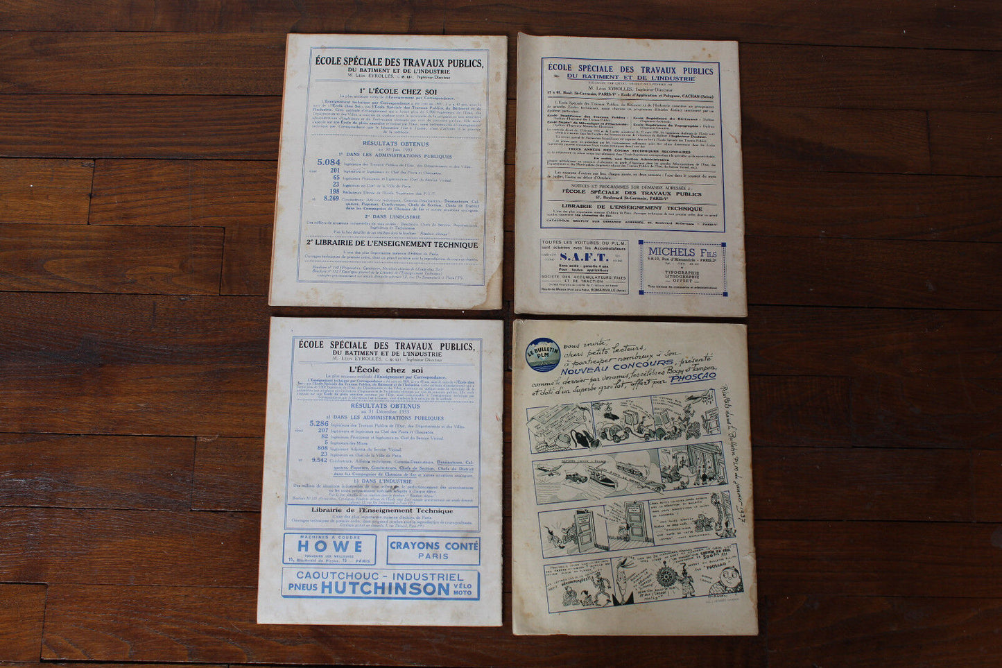 LE BULLETIN PLM Lot de 8 numéros (1934 - 1937) + 1 Livret Publicitaire TRAIN