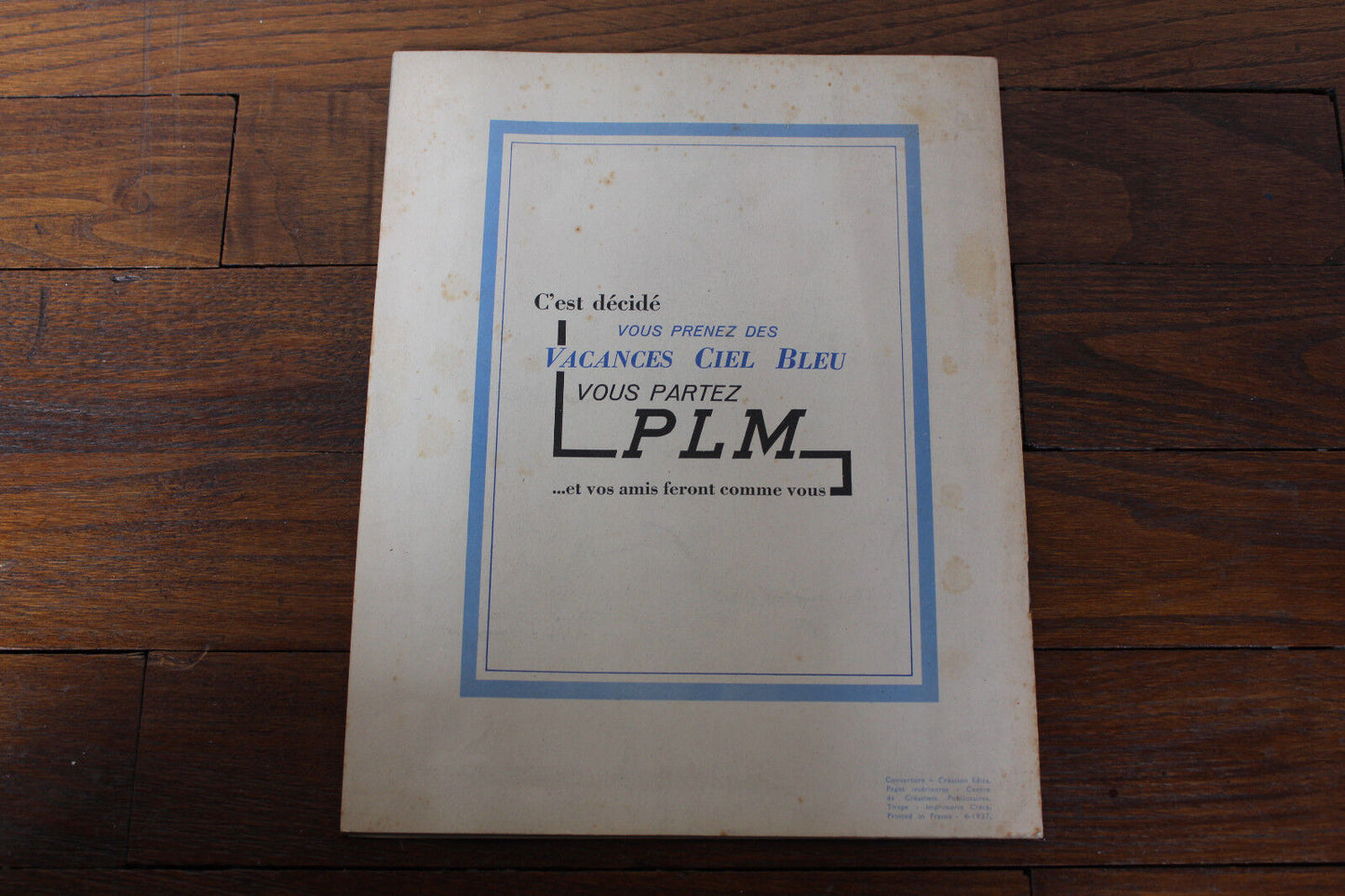 LE BULLETIN PLM Lot de 8 numéros (1934 - 1937) + 1 Livret Publicitaire TRAIN