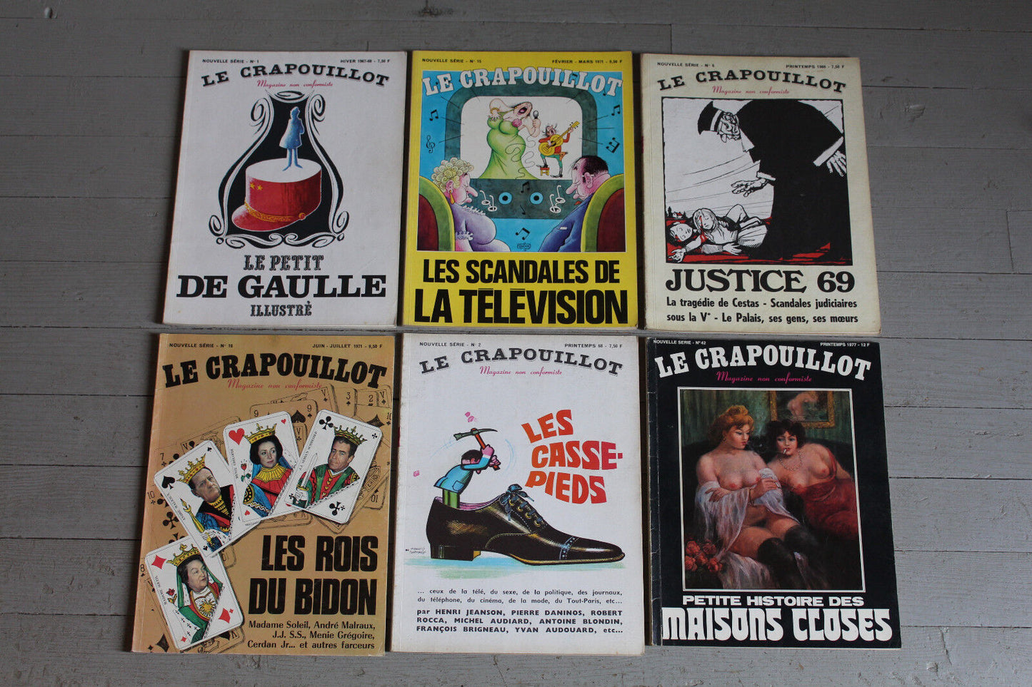 LE CRAPOUILLOT LOT de 30 numéros (1967-1977)