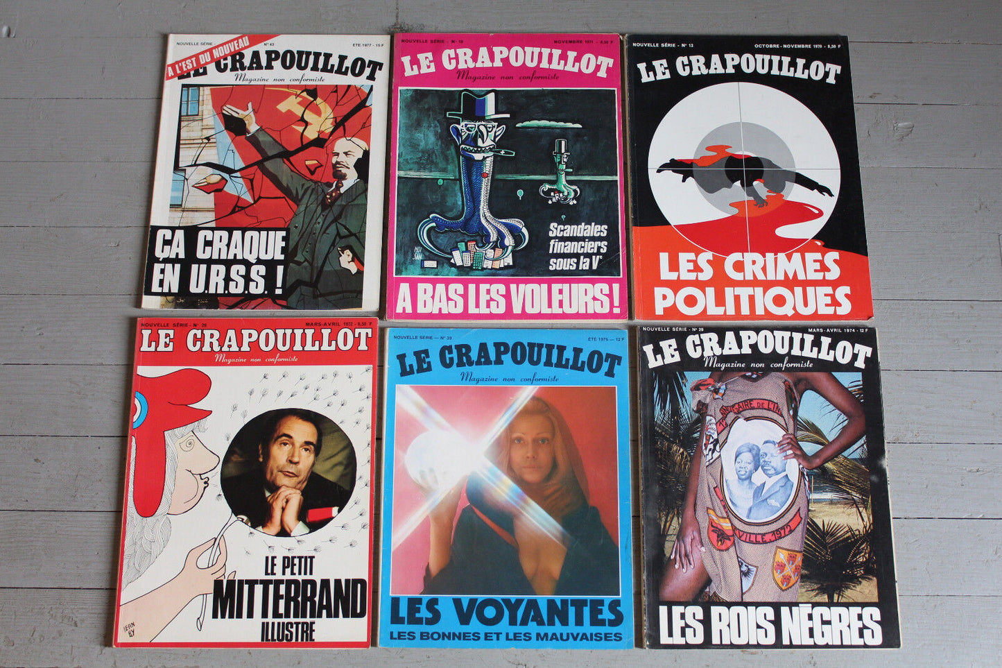 LE CRAPOUILLOT   LOT de 30 numéros (1967-1977)