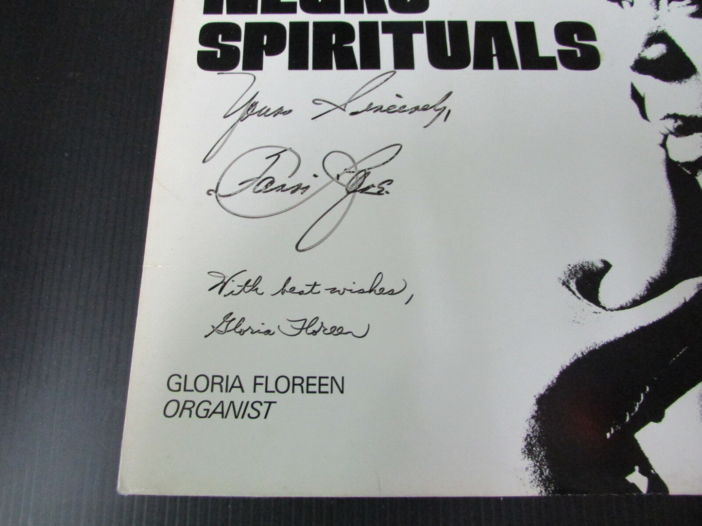 FANNI JONES GLORIA FLOREEN NEGRO SPIRITUALS RARE SIGNED FRENCH LP