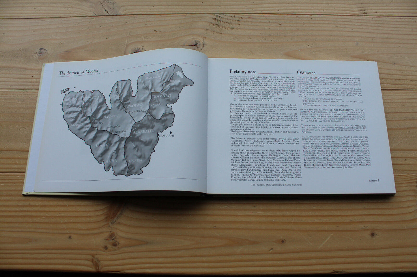 MOOREA OF YORE - MOOREA I TE MATAMUA - Editions Le Motu 2006