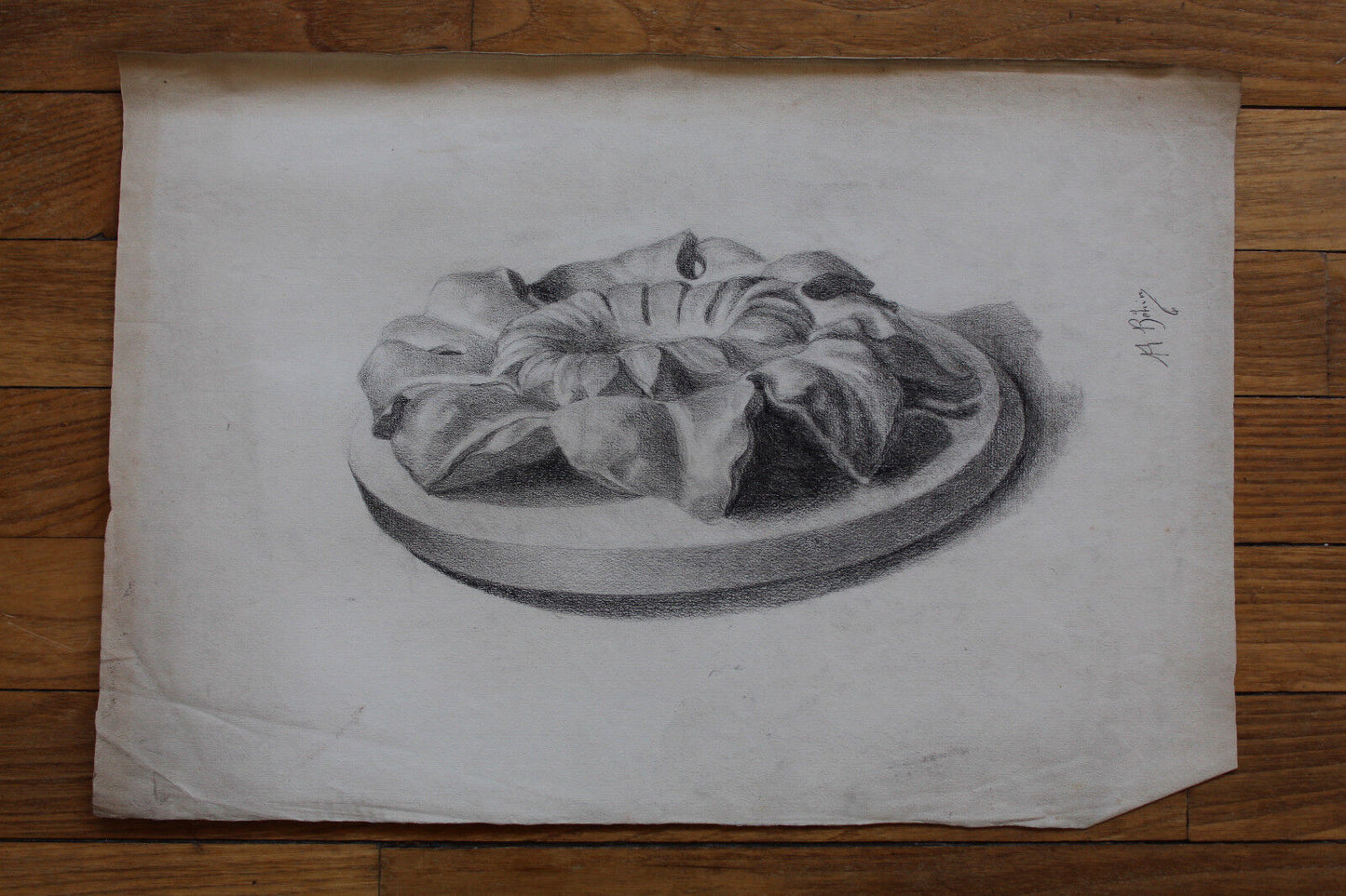 Dessin Académique Ecole Beaux Arts Signés BEHIN début XXème Lot 11 feuilles