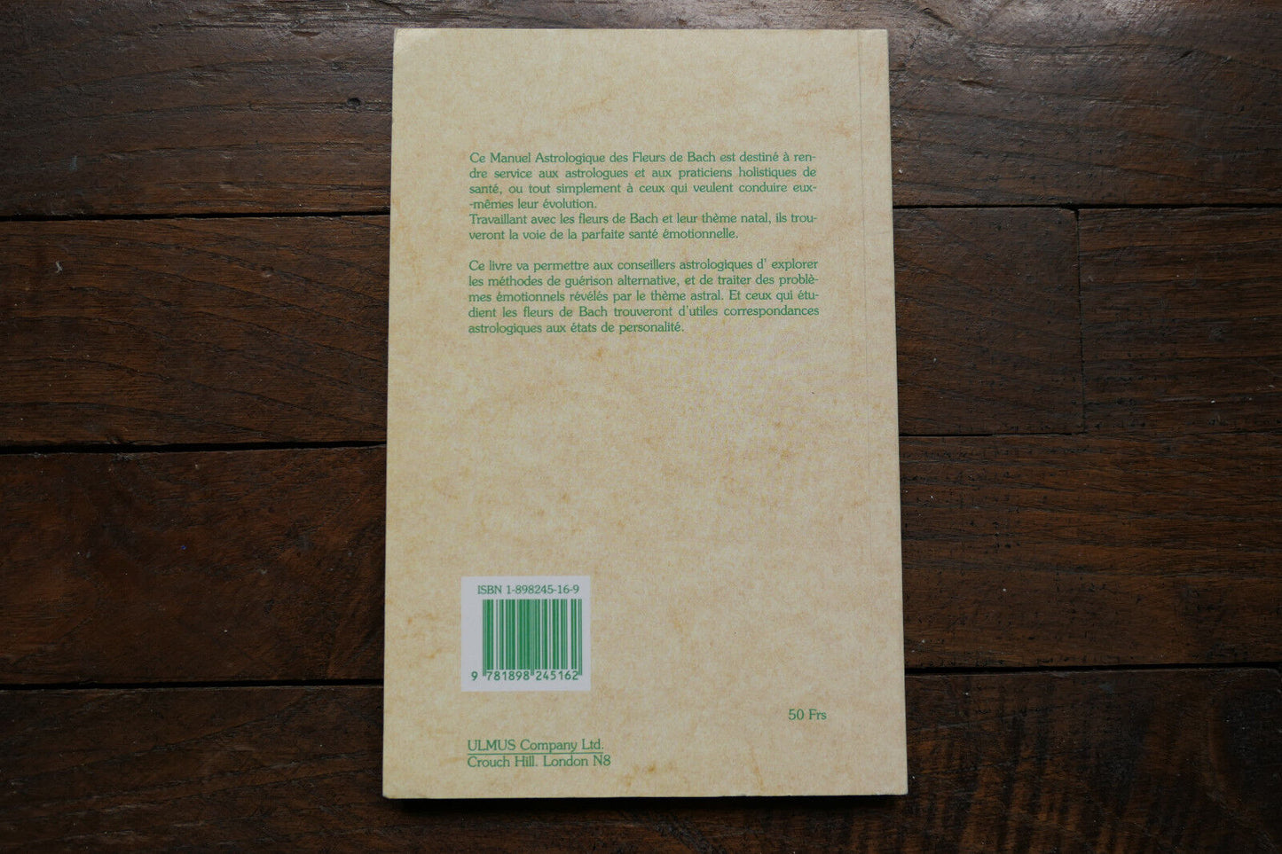 MANUEL ASTROLOGIQUE DES FLEURS DE BACH PETER DAMIAN 1996 SANTE ALTERNATIVE