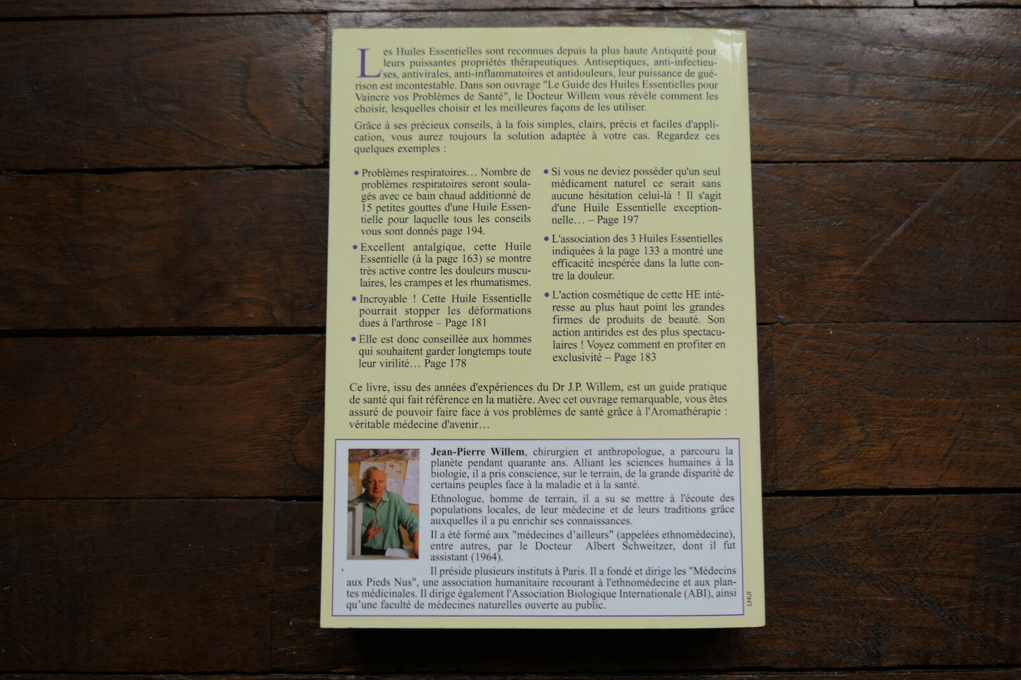 GUIDE DES HUILES ESSENTIELLES DR J.P. WILLEM LMV EDITIONS 2002 AROMATHERAPIE