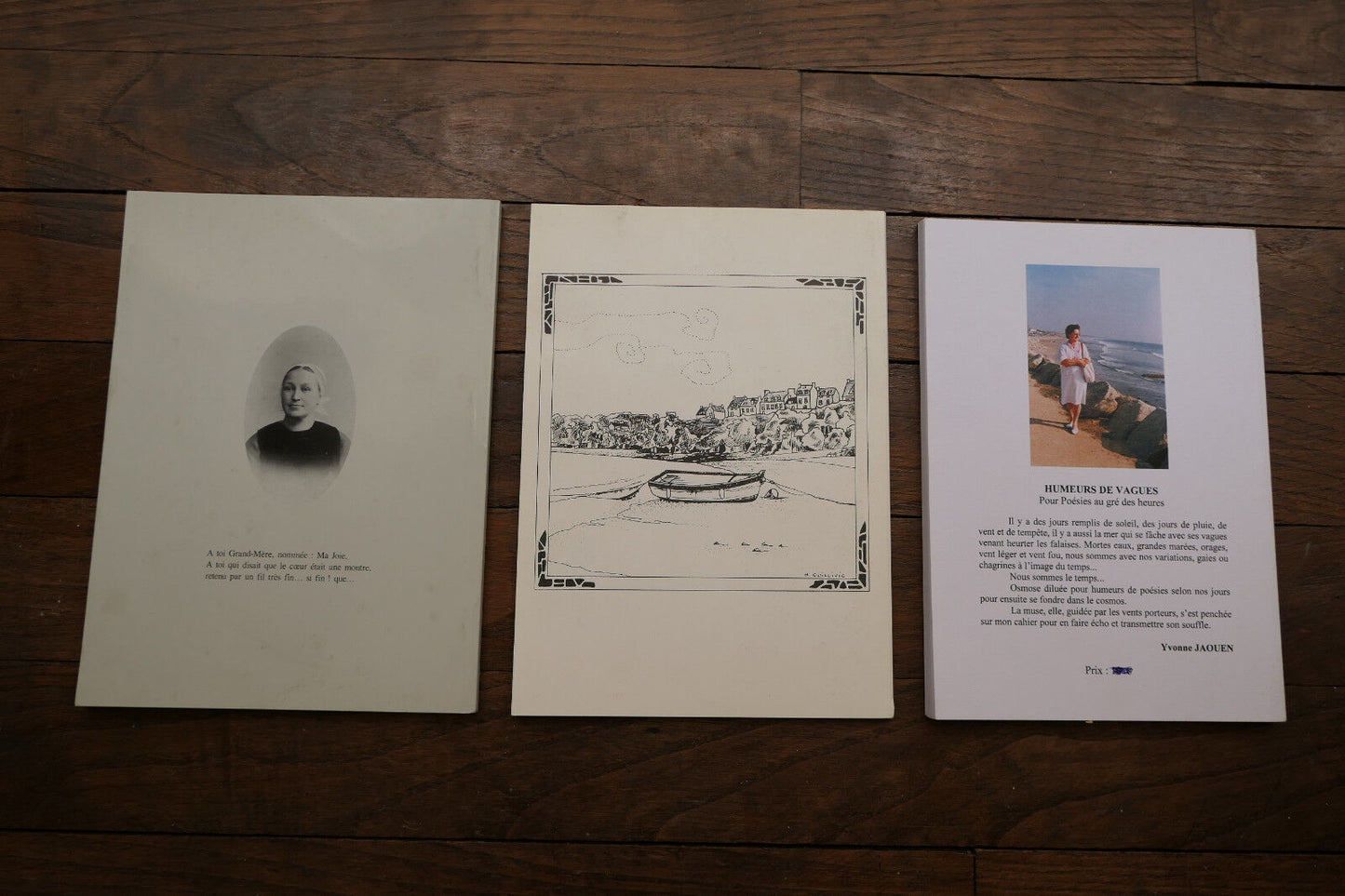 YVONNE JAOUEN LOT DE 3 LIVRES POESIE POEMES NOUVELLES