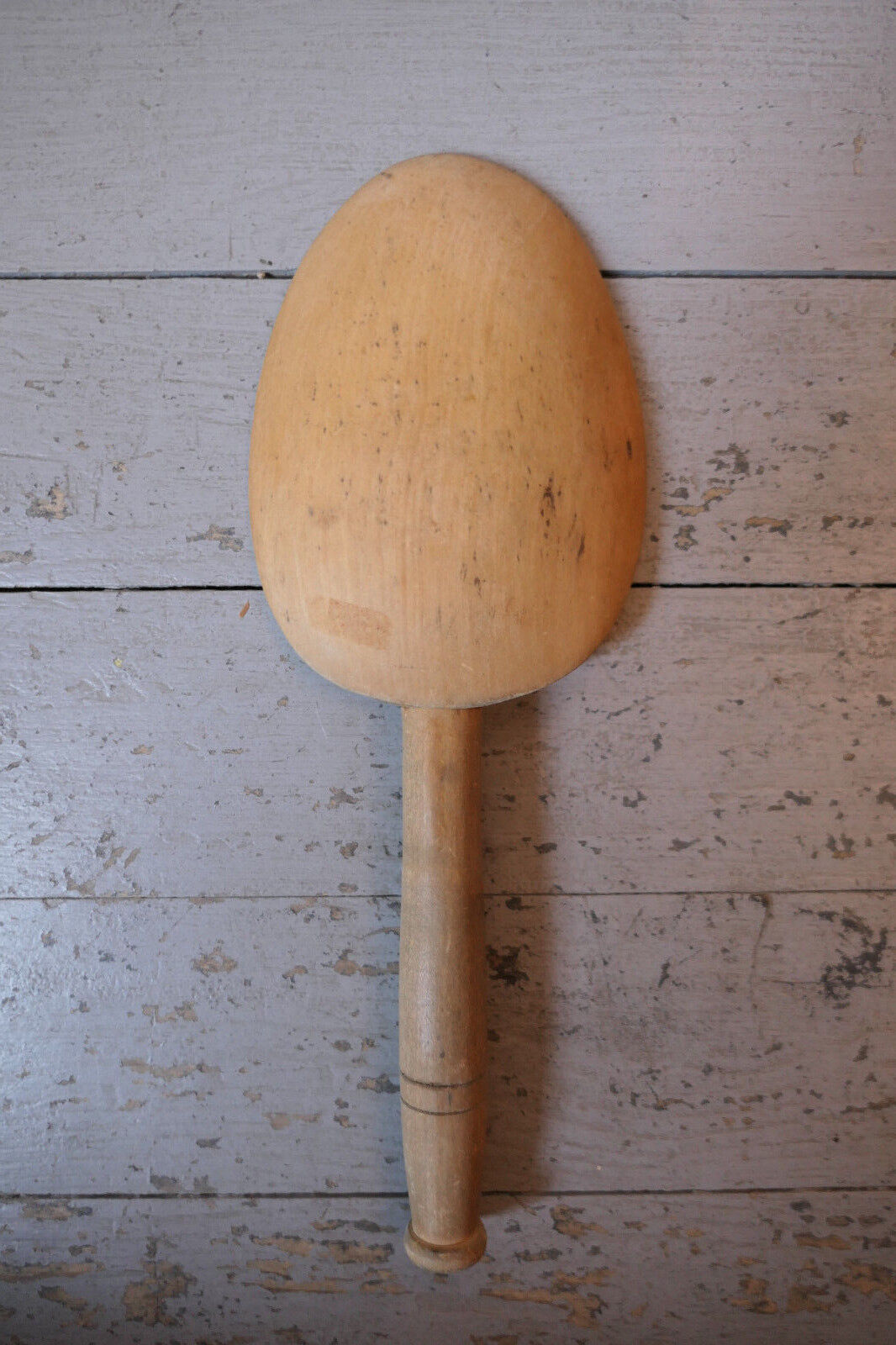 ANCIENNE GRANDE CUILLERE EN BOIS OBJET ART POPULAIRE USTENSILE CUISINE DECO