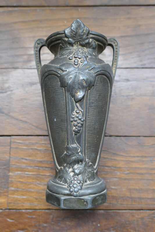 PETIT VASE ART NOUVEAU DECOR FLORAL VIGNE