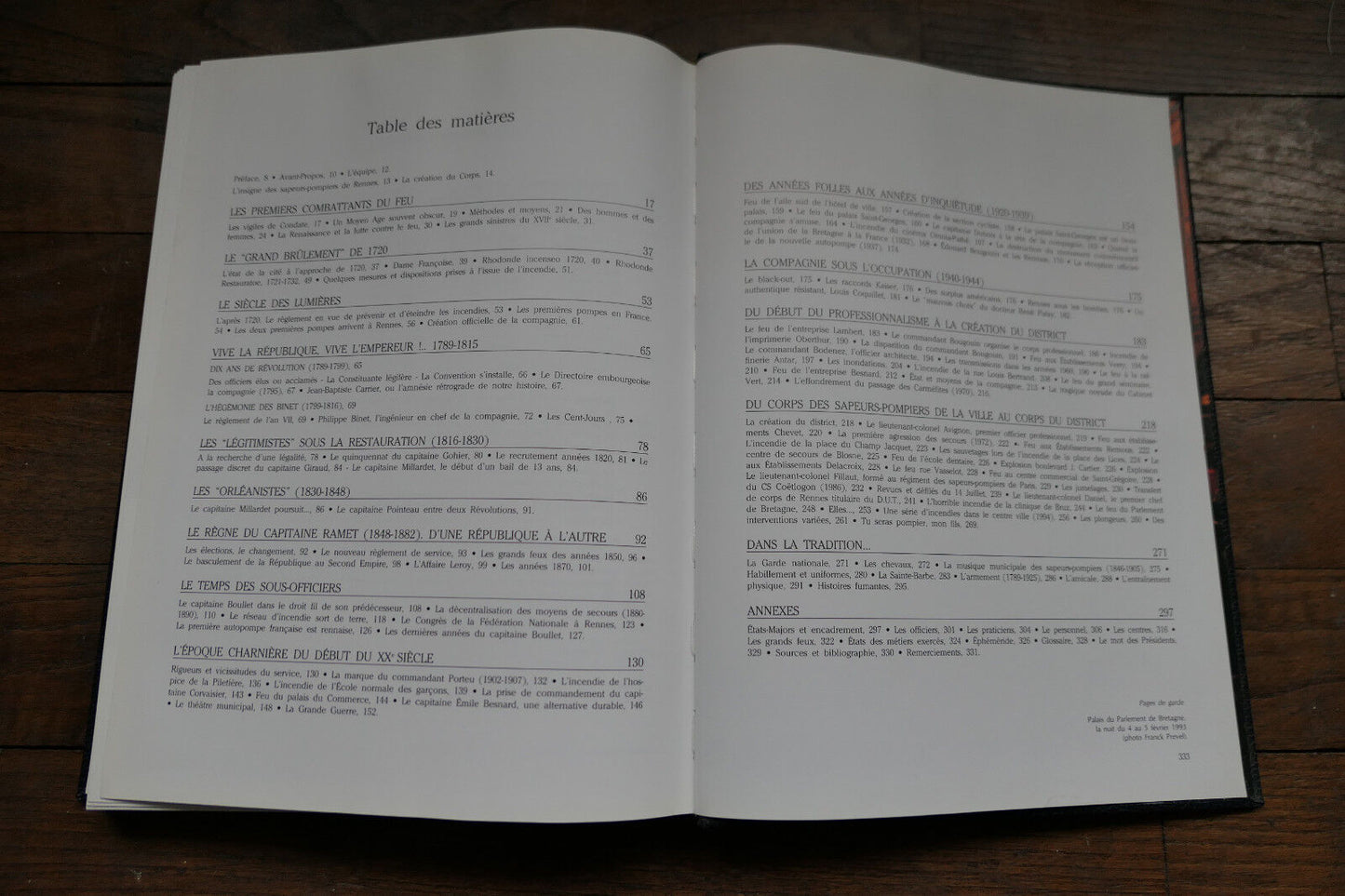 RENNES FROM FIRE FIGHTERS TO RISK TECHNICIANS 1999 HISTORY FIREFIGHTERS