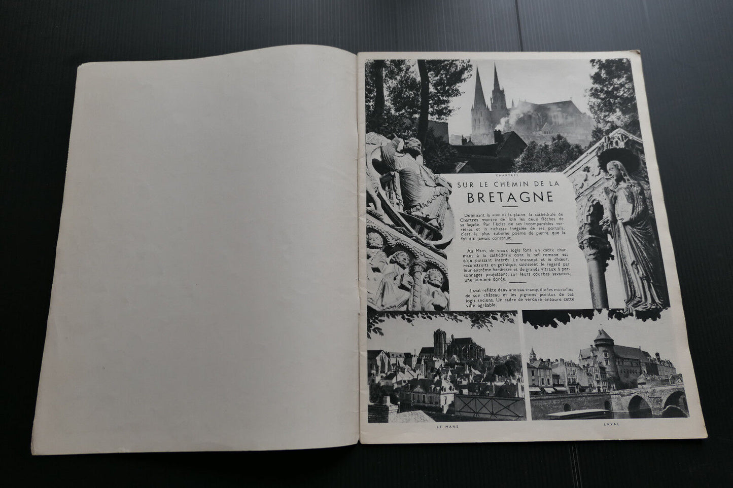 ANCIEN LIVRET GUIDE TOURISTIQUE BRETAGNE CHEMINS DE FER DE L'ETAT TOURISME 1930
