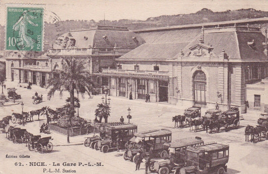 CPA 06 NICE LA GARE PLM