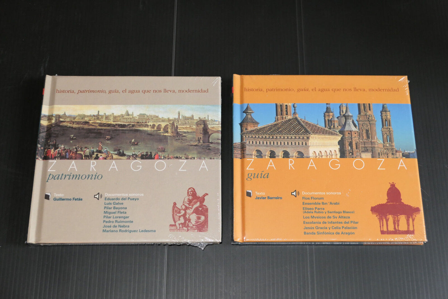 LOT DE 2 LIVRES AUDIO AUDIO BOOK CD ZARAGOZA GUIA / PATRIMONIO