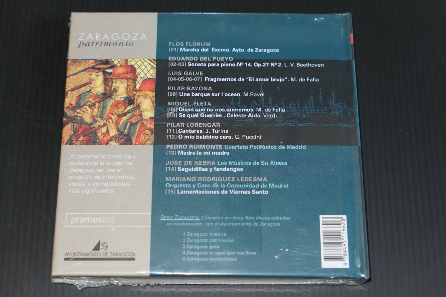 LOT DE 2 LIVRES AUDIO AUDIO BOOK CD ZARAGOZA GUIA / PATRIMONIO