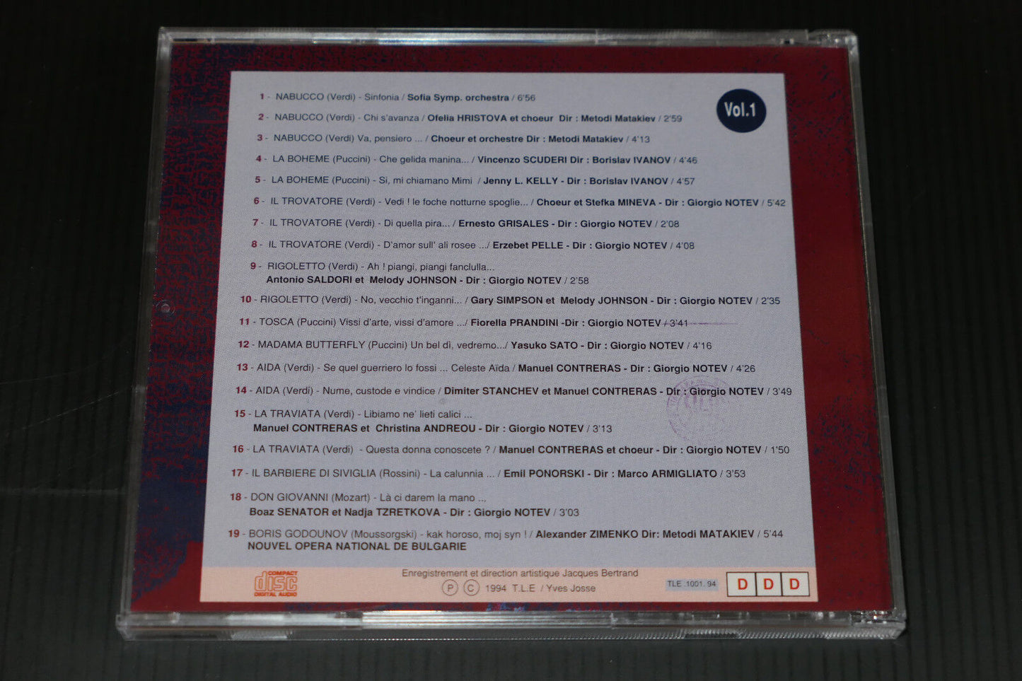 CD OPERA VIVA / IL TEATRO LIRICO D'EUROPA / YVES JOSSE / GIORGIO LALOV