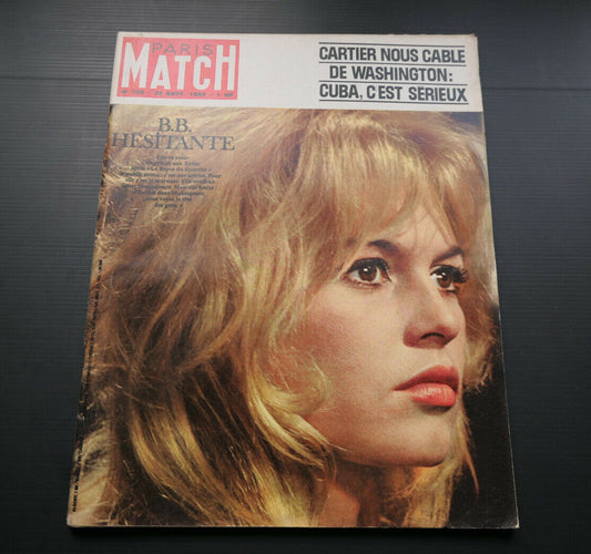PARIS MATCH N°702 / 22 SEPT 1962 / BRIGITTE BARDOT