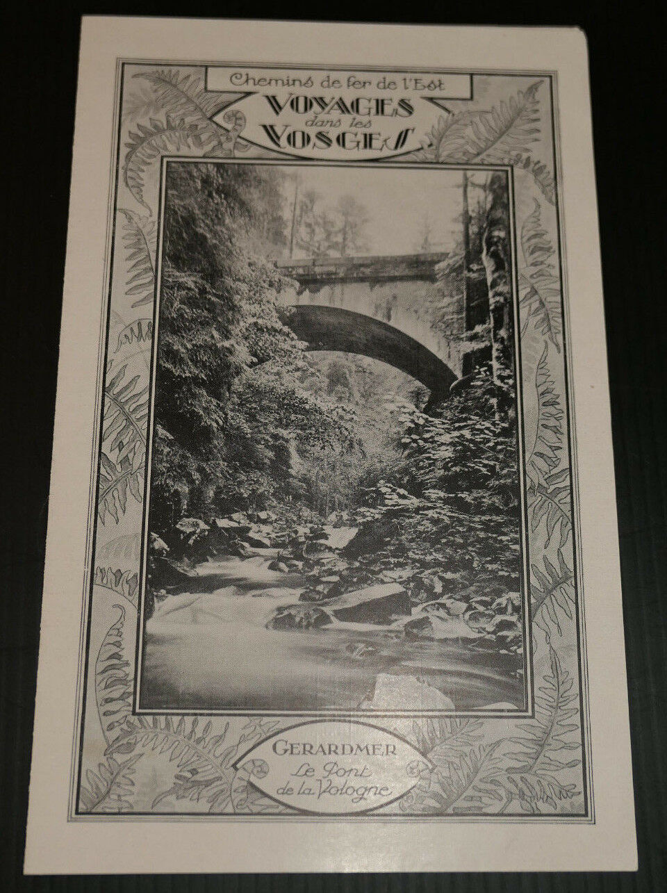 ANCIEN DEPLIANT TOURISTIQUE VOYAGES DANS LES VOSGES GERARDMER 1926