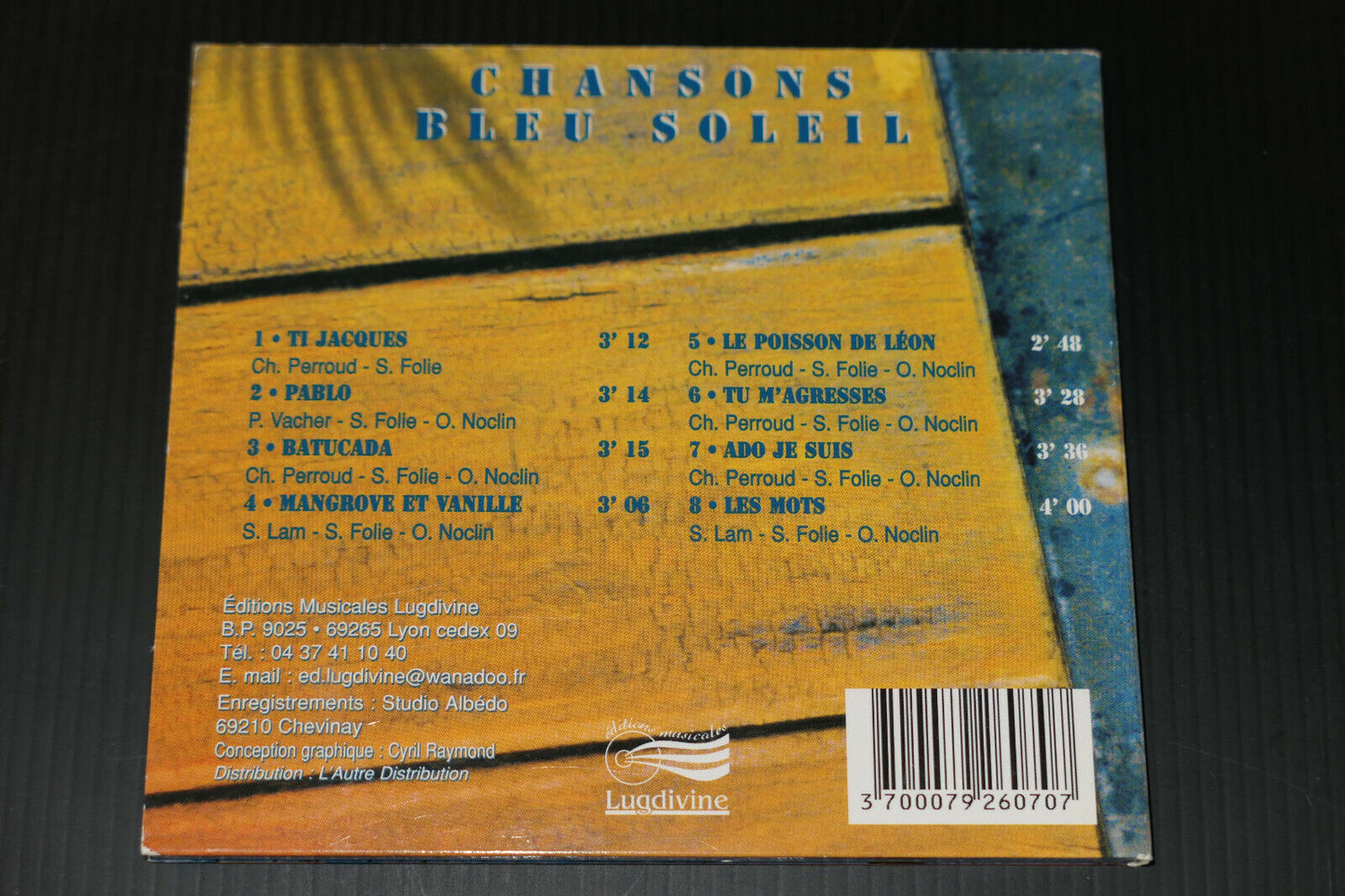 CD CHANSONS BLEU SOLEIL / LUGDIVINE