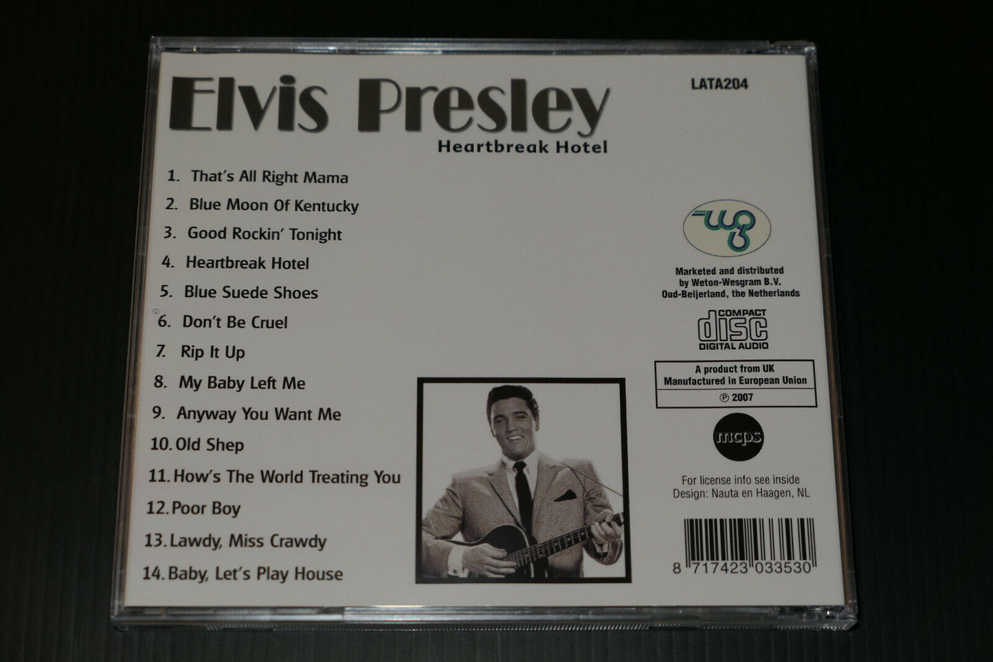 CD ELVIS PRESLEY / HEARTBREAK HOTEL / 2007 / LATA204